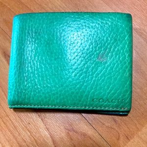 Coach Pebbled Leather Bifold Wallet